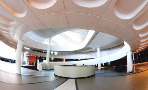the entrance at Harrogate International Centre.